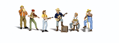 Woodland Scenics 2743 Scenic Accents(R) Figures -- Jug Band O Scale