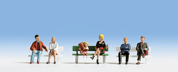 Image for 528-15530 Sitting People & 1 Bench