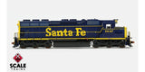 ScaleTrains SXT39705 EMD SD45 Phase Ib1, Santa Fe/As Delivered/Pinstripe #1854 DCC & Sound HO Scale