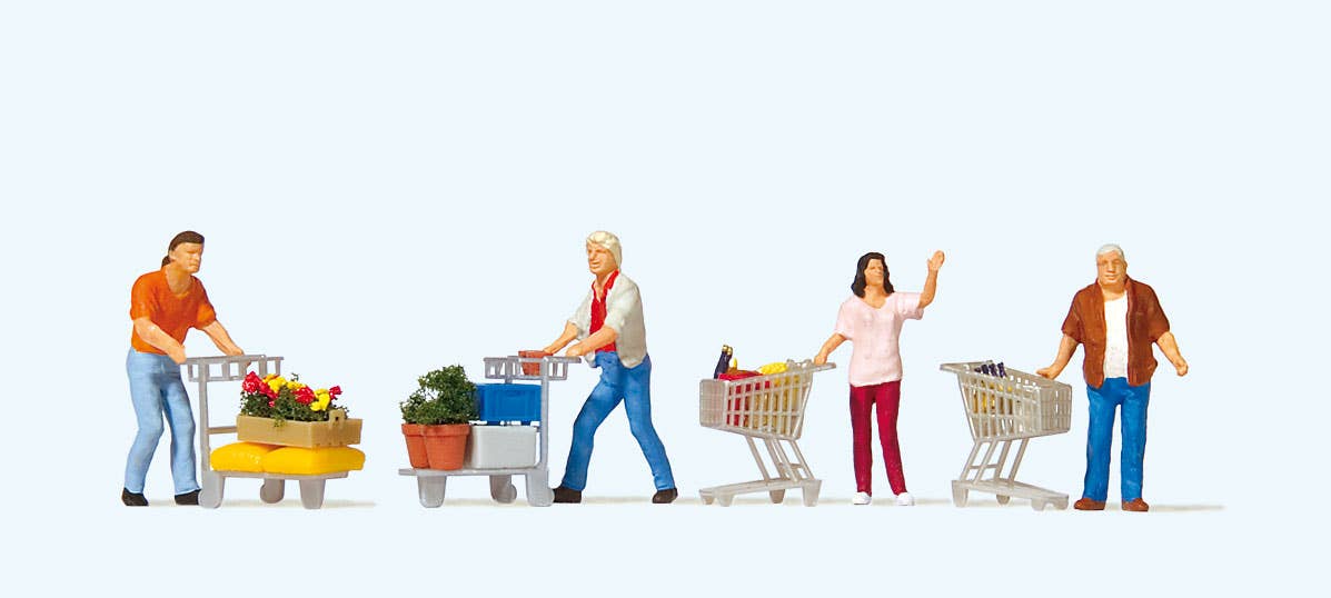 Image for 590-10722 Shoppers w/Carts 4/