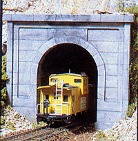 Woodland Scenics 1252 Single-Track Tunnel Portal -- Concrete HO Scale