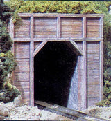 Woodland Scenics 1254 Single-Track Tunnel Portal (Hydrocal Plaster Casting) -- Timber HO Scale