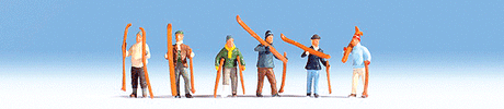 Image for 528-15829 Skiers Walking 6/