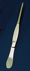 Image for 230-533 Slotted tweezers 4"