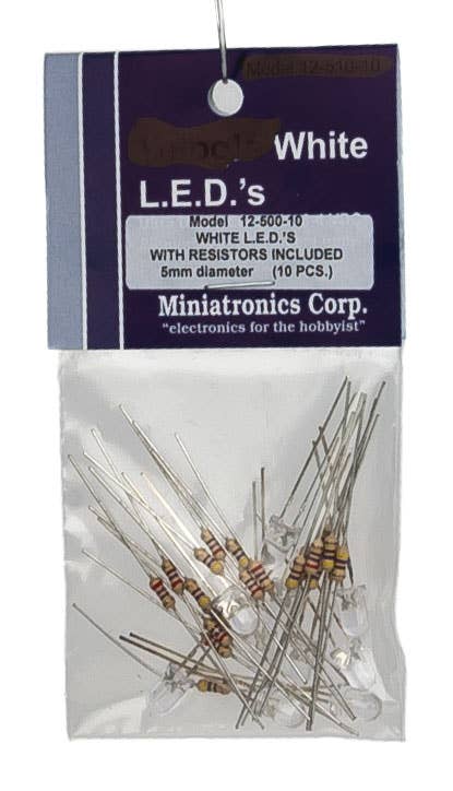 Image for 475-1250010 LEDs 5mm dia white   10/