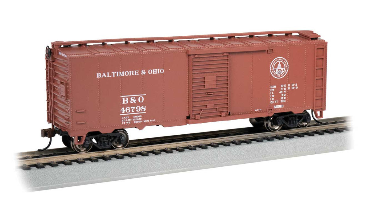 Bachmann 15013 Steam-Era 40' Steel Boxcar - Ready to Run - Silver Seri ...