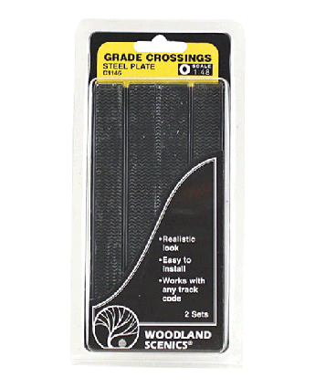 Woodland Scenics 1146 Steel Grade Crossing -- pkg(2) O Scale