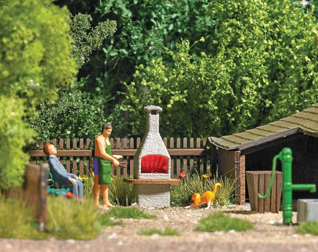 Image for 189-5403 Chimney Stone BBQ w/Fire