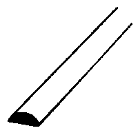 Image for 570-90880 Sty Half-Round .040"D 10/