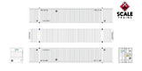 Scaletrains SXT10488 CIMC 53’ Corrugated Dry Container, COFC Logistics/White 3 Pack HO Scale