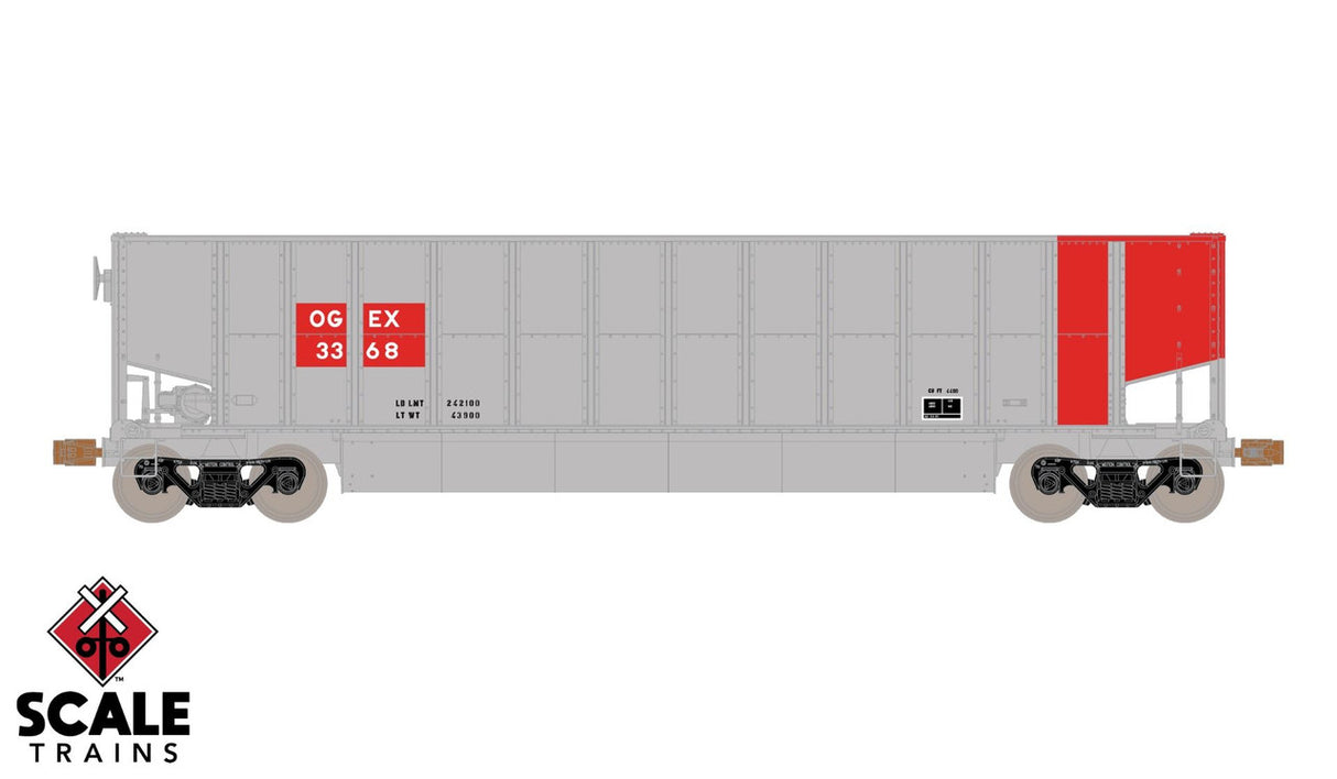 Scaletrains SXT11473 Operator Bethgon Coal Gondola, Oklahoma Gas & Electric Company/OGEX #3368 HO Scale