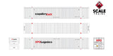 Scaletrains SXT11608 CIMC 53’ Corrugated Dry Container, XPO Logistics 3 Pack HO Scale