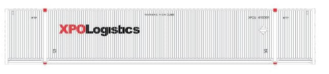 Scaletrains SXT11607 CIMC 53’ Corrugated Dry Container, XPO Logistics 3 Pack HO Scale