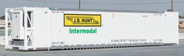 Scaletrains SXT11711 CIMC 53’ Reefer Container, JB Hunt/JBRU 3 Pack HO Scale