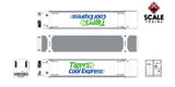 Scaletrains SXT11715 CIMC 53’ Reefer Container, Tiger Cool Express/TGXU 3 Pack HO Scale