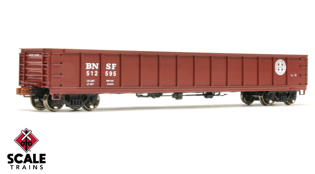 Scaletrains SXT1174 Kit Classics 52’ 6” Gondola, BNSF Railway/BNSF/Circle-Cross #512619 HO Scale