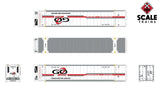 ScaleTrains SXT11749 CIMC 53’ Reefer Container, Go 2 Logistics/GTJU 3 Pack N Scale