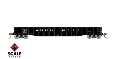 Scaletrains SXT1199 52’ 6” 70-Ton Mill Gondola, WP Western Pacific #6704 Kit Classic HO Scale