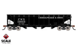 Scaletrains SXT1208 C&O- Chesapeake & Ohio #72736 - 40' 70 Ton 4-Bay Open Hopper Kit Classic HO Scale