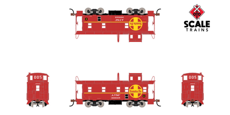 Scaletrains SXT1266 Steel Cupola Caboose, ATSF Santa Fe #999005 Kit Classic HO Scale