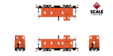 Scaletrains SXT1281 Steel Cupola Caboose, Milwaukee Road #1604 Kit Classic HO Scale