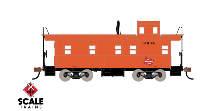 Scaletrains SXT1283 Steel Cupola Caboose, Milwaukee Road #1612 Kit Classic HO Scale