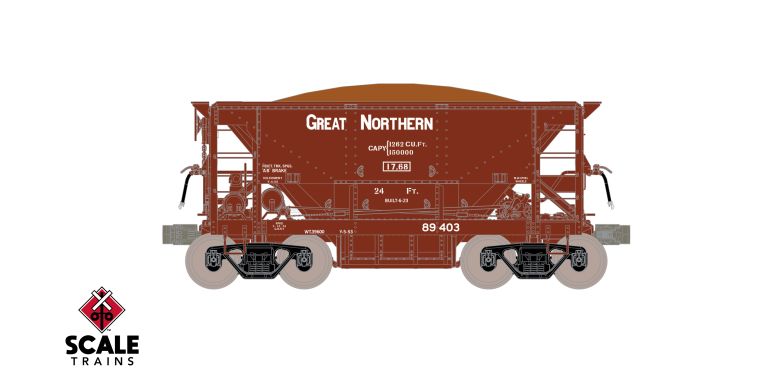 Scaletrains FVM SXT15212 PSC 70-Ton Ore Car, Great Northern #89408 HO Scale