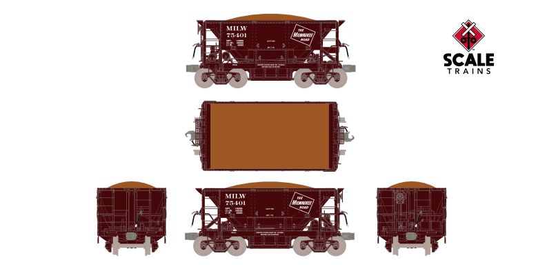 Scaletrains FVM SXT15243 PSC 70-Ton Ore Car, Milwaukee Road #75670 HO Scale