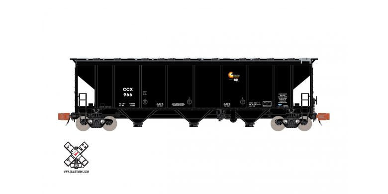 ScaleTrains SXT32086 4727 Carbon Black Covered Hopper, Columbian