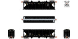 ScaleTrains SXT32087 4727 Carbon Black Covered Hopper, Continental Carbon/CTNX #4814 N Scale