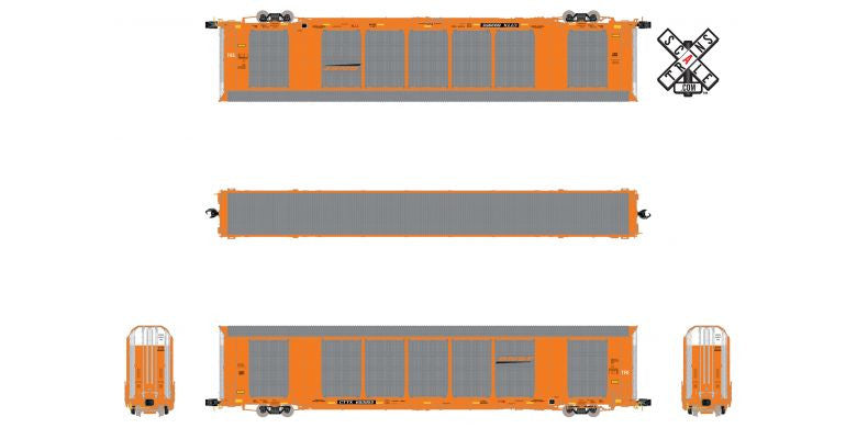 Scaletrains SXT32675 Gunderson Multi-Max Autorack, BNSF/Orange/CTTX #693968 Rivet Counter ScaleTrains N Scale