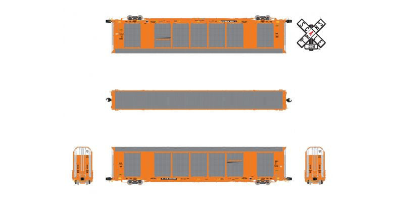 Scaletrains SXT32680 Gunderson Multi-Max Autorack, BNSF/Orange/TTGX #693412 Rivet Counter ScaleTrains N Scale