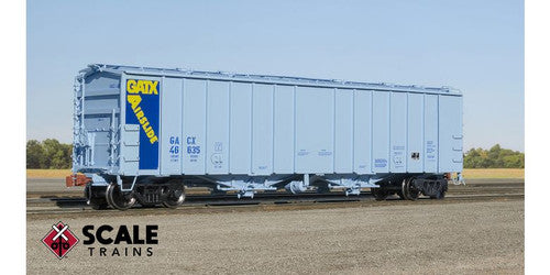 Scaletrains SXT32986 GATC 4180cf Airslide Covered Hopper GACX / Blue #46635 HO Scale