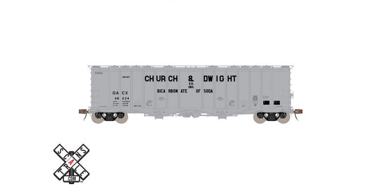 Scaletrains SXT32997 GATC 4180cf Airslide Covered Hopper GACX Church & Dwight #48246 HO Scale