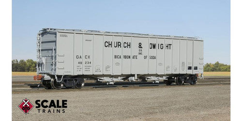 Scaletrains SXT32994 GATC 4180cf Airslide Covered Hopper GACX Church & Dwight #48234 HO Scale