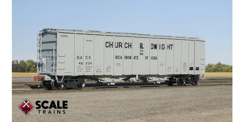 Scaletrains SXT32997 GATC 4180cf Airslide Covered Hopper GACX Church & Dwight #48246 HO Scale