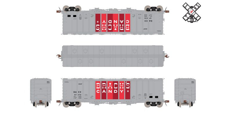 Scaletrains SXT32998 GATC 4180cf Airslide Covered Hopper GACX Brach's Candy #47472 HO Scale