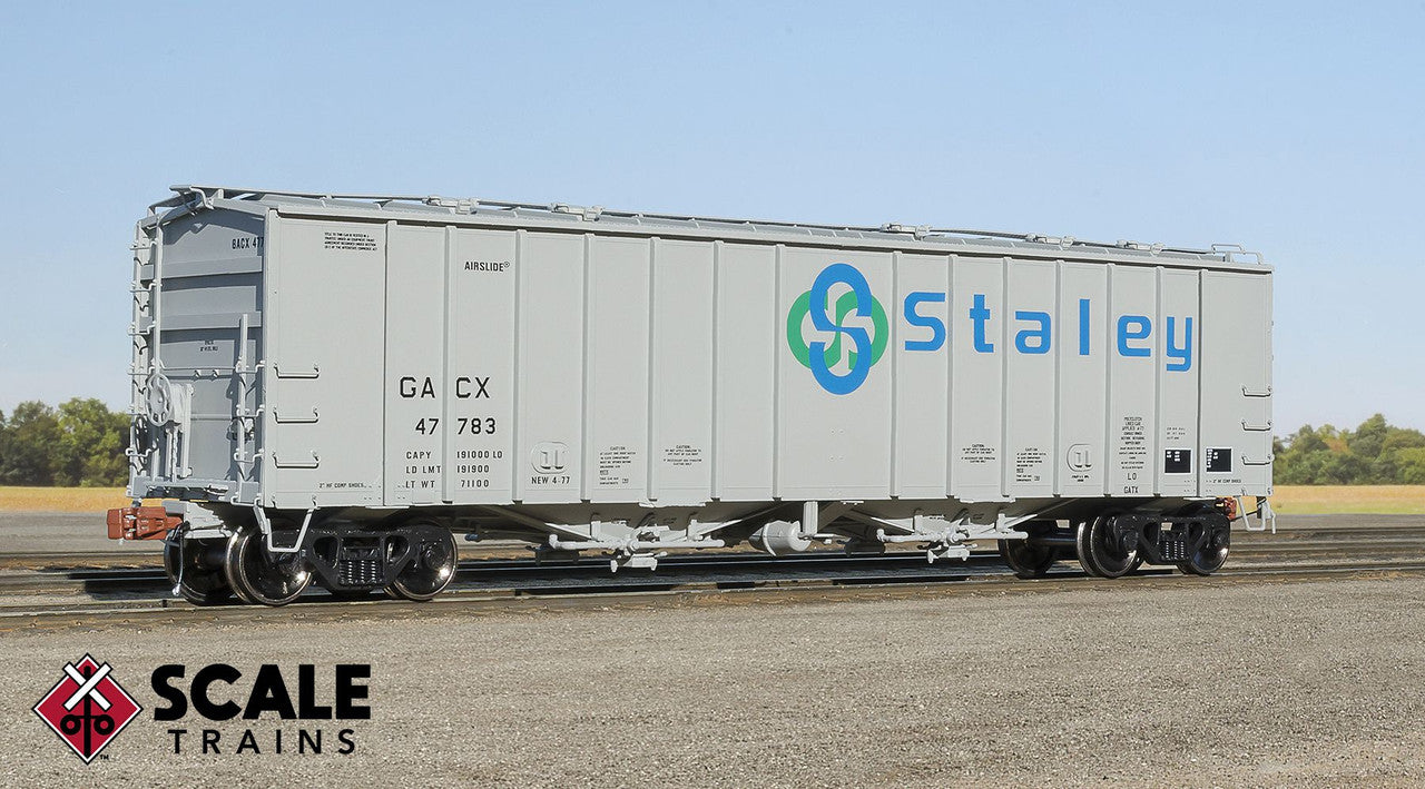 Scaletrains SXT33005 GATC 4180cf Airslide Covered Hopper GACX Staley #47787 HO Scale