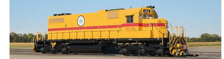 Scaletrains SXT33113 EMD SD38-2, BC Hydro/As Delivered Yellow #383 - ESU v5.0 DCC and Sound HO Scale