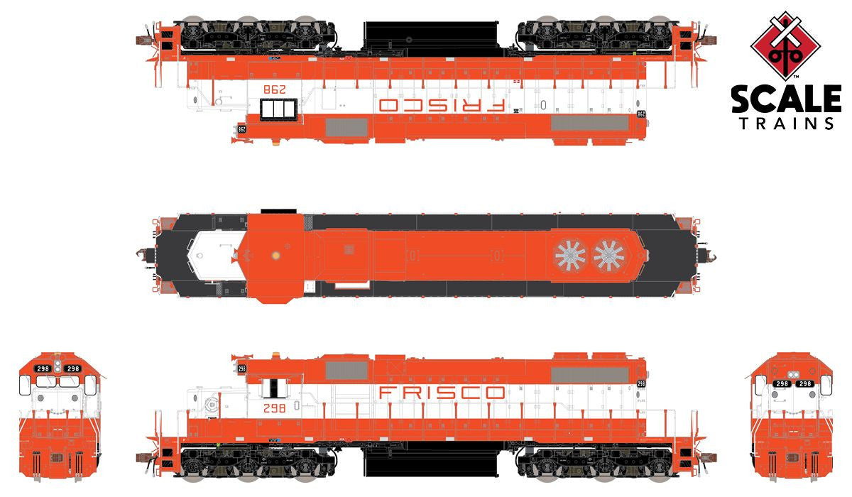 Scaletrains SXT33141 SD38-2 SLSF - Frisco #297 with DCC & Sound HO Scale