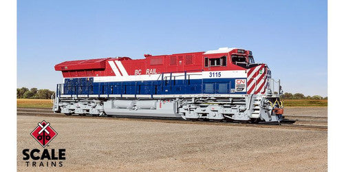 Scaletrains SXT33185 GE ET44AC GEVO, Canadian National/BC Rail Heritage #3115 - ESU v5.0 DCC and Sound HO Scale