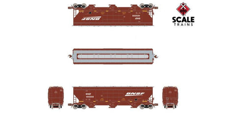 ScaleTrains SXT33220 Gunderson 5188 Covered Hopper, BNSF/Wedge #485098 N Scale