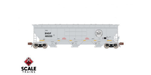 ScaleTrains SXT33222 Gunderson 5188 Covered Hopper, BNSF #485233- Ft. Worth & Denver N Scale