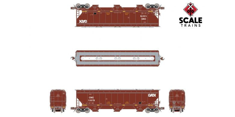 ScaleTrains SXT33239 Gunderson 5188 Covered Hopper, CMO/GATX Logo #13595 N Scale