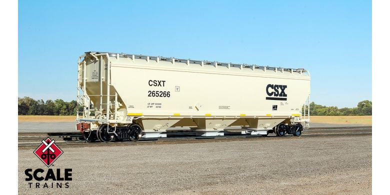 ScaleTrains SXT33312 Gunderson 5188 Covered Hopper, CSX #265266 HO Scale