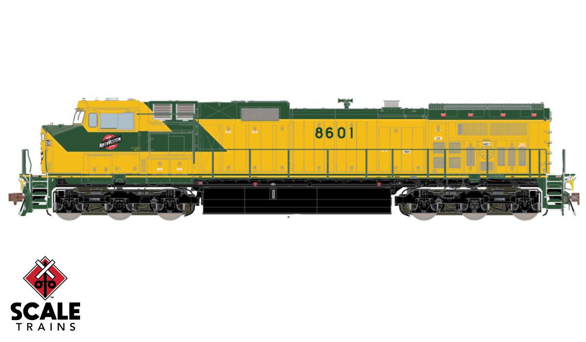 Scaletrains SXT33468 GE Dash 9 - C&NW Chicago & NorthWestern #8647 ESU v5.0 DCC & Sound HO Scale