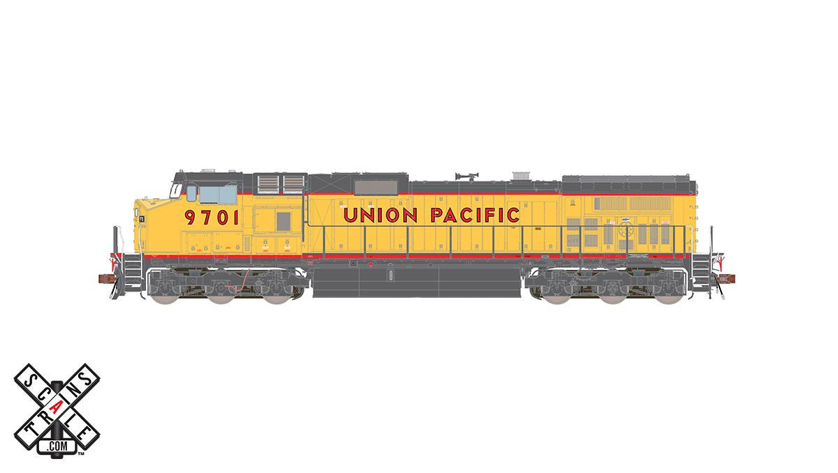 Scaletrains SXT33508 GE Dash 9 - UP Union Pacific/Early with Red Frame Stripe #9719 ESU v5.0 DCC & Sound HO Scale