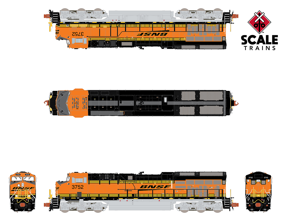 Scaletrains SXT33626 GE ET44 - BNSF/Heritage III #3752 ESU v5.0 DCC & Sound N Scale