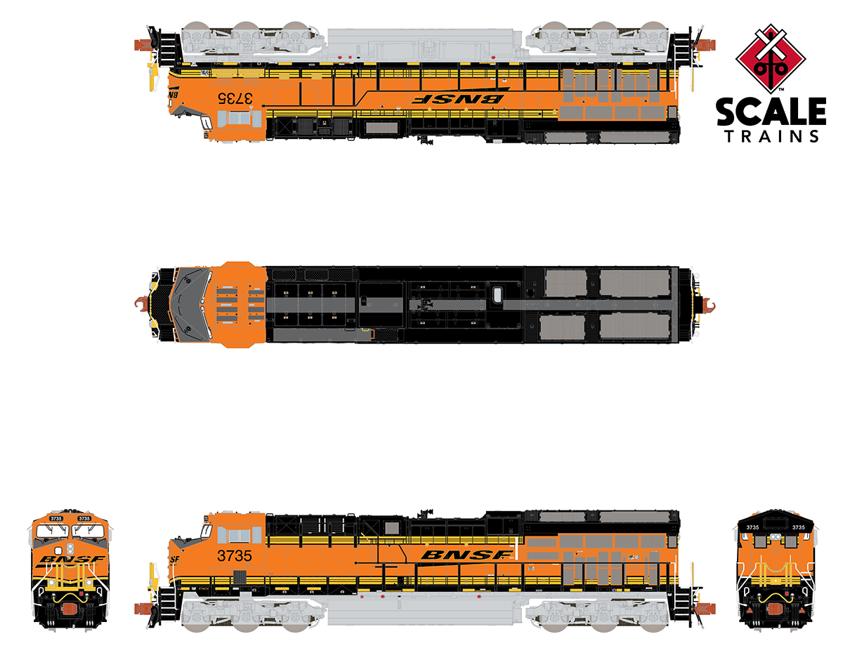 Scaletrains SXT33630 GE ET44 - BNSF/Heritage III #3739 ESU v5.0 DCC & Sound N Scale