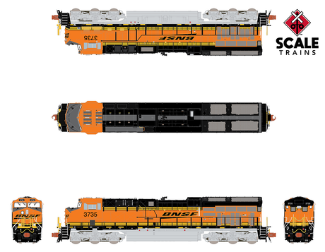 Scaletrains SXT33632 GE ET44 - BNSF/Heritage III #3754 ESU v5.0 DCC & Sound N Scale